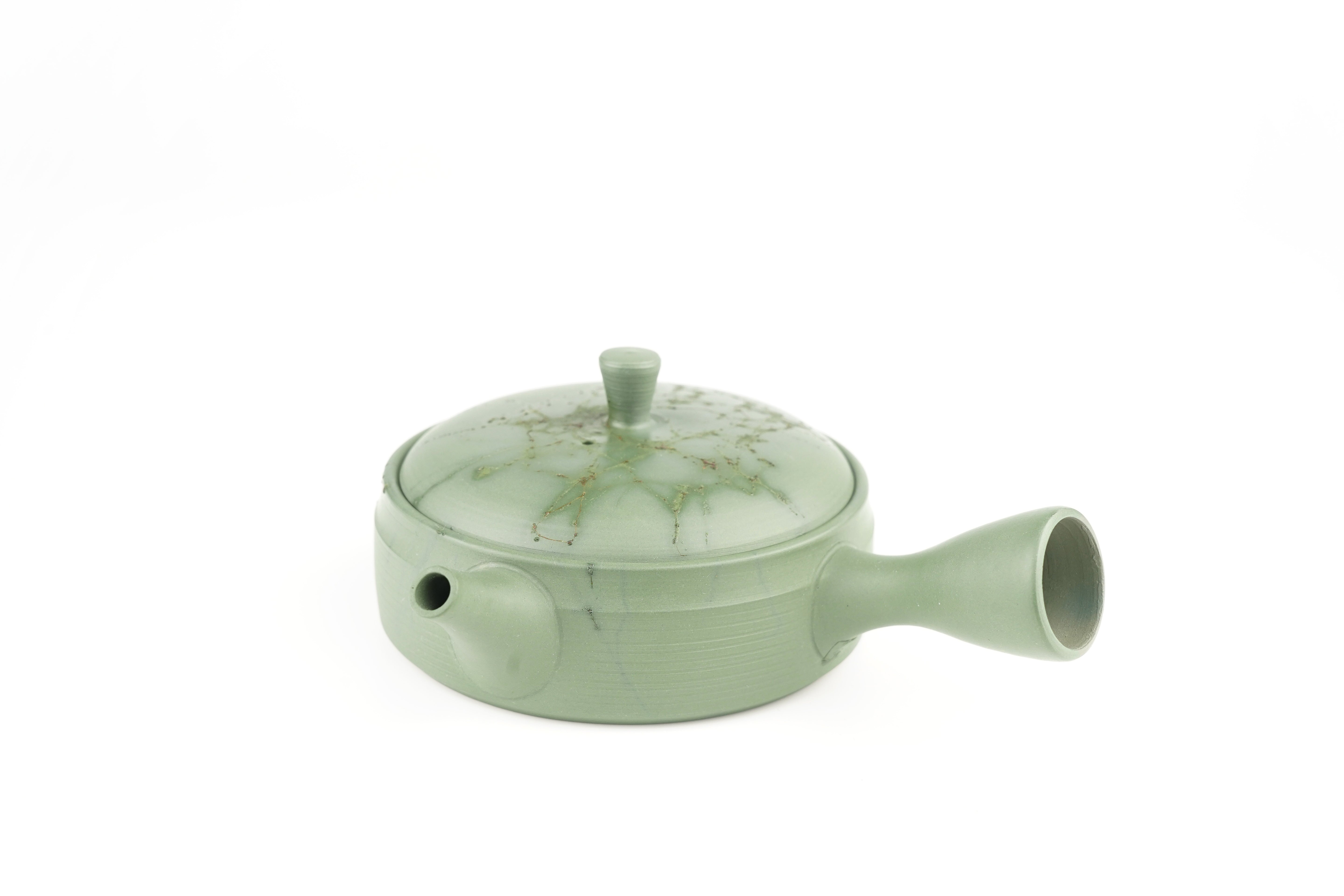 緑泥 切立藻掛け急須