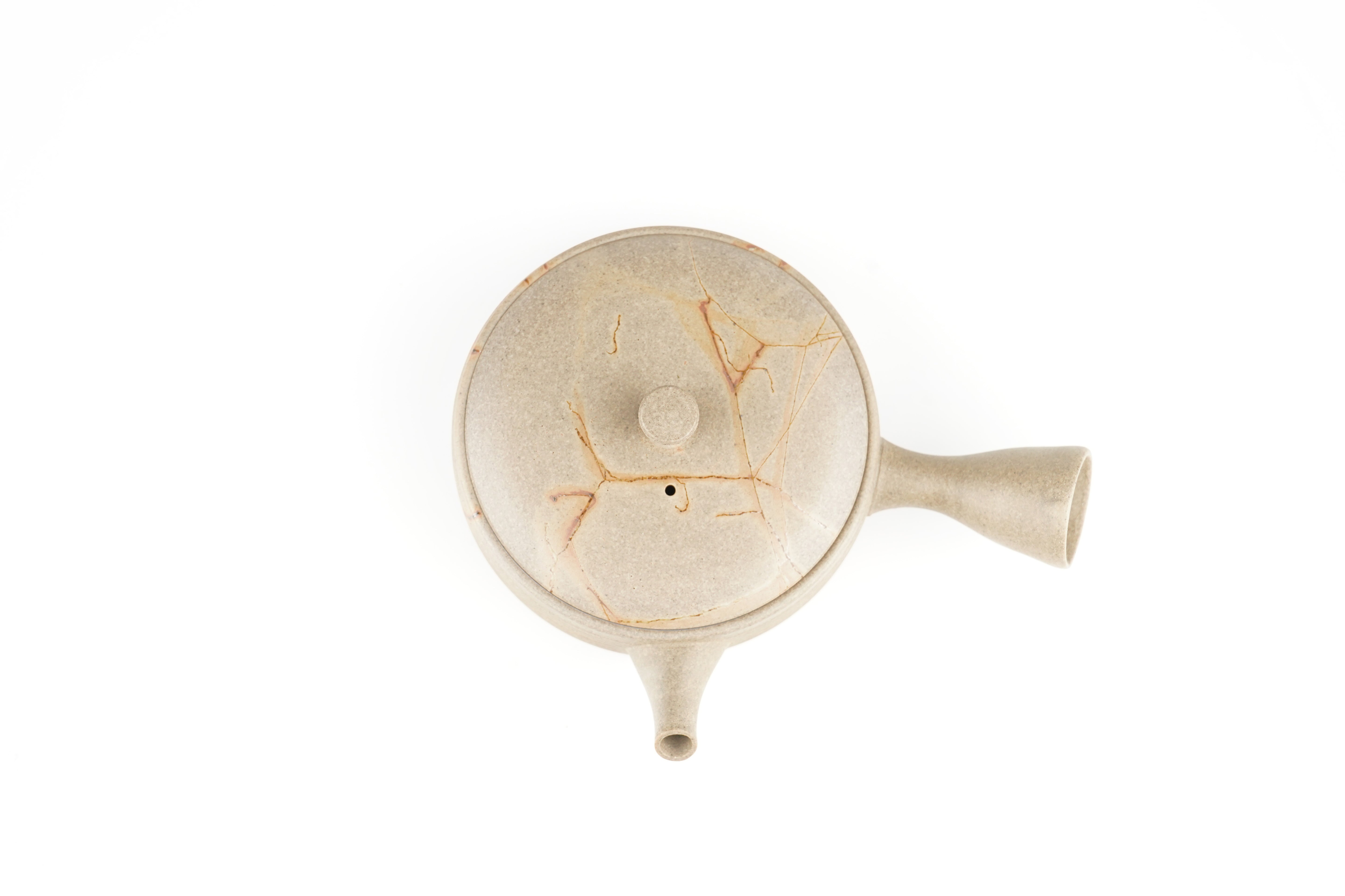 焼〆 切立藻掛け急須