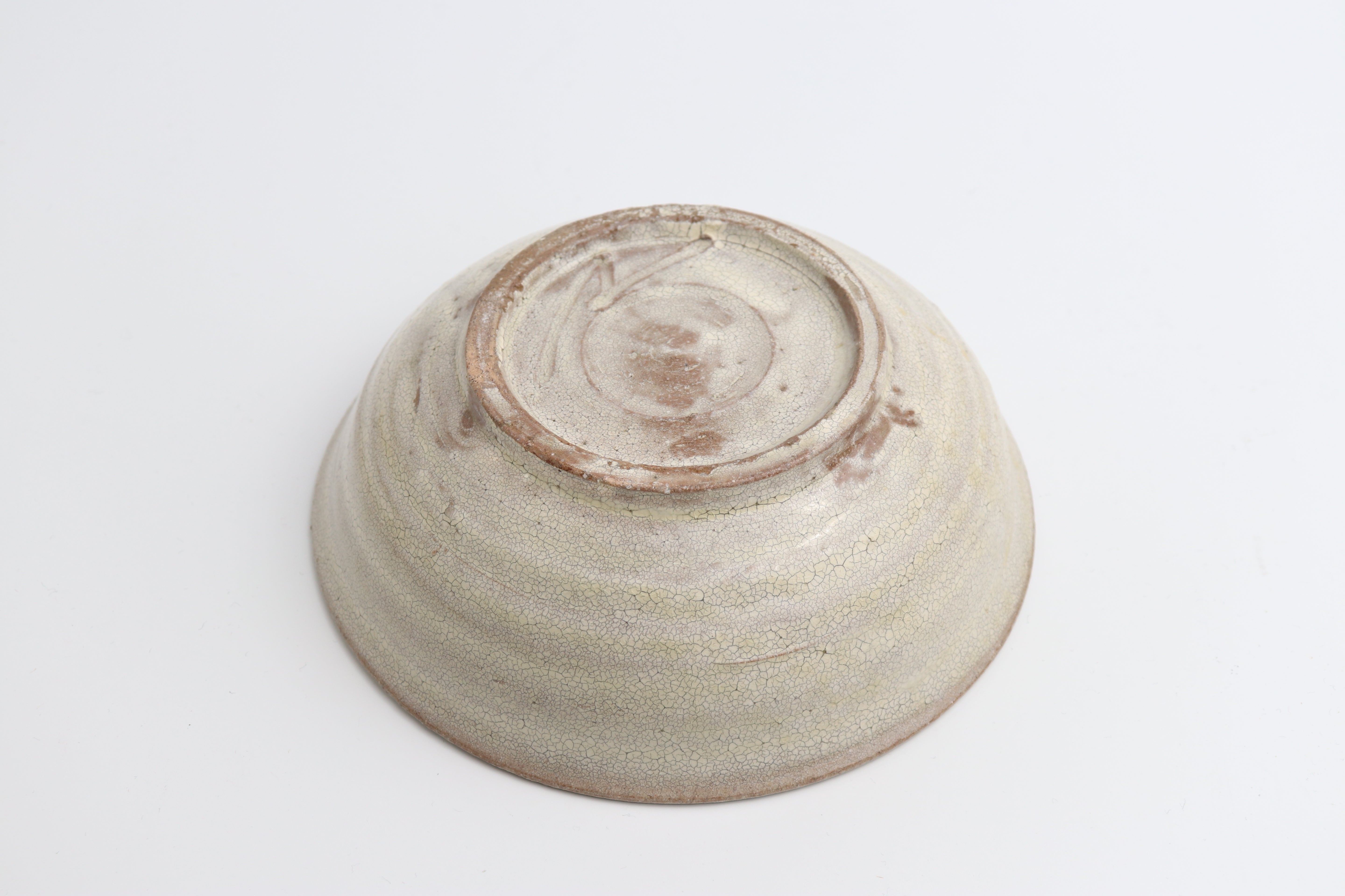 Serving Bowl (White Shirohibite Glaze) – Atsushi Ogata