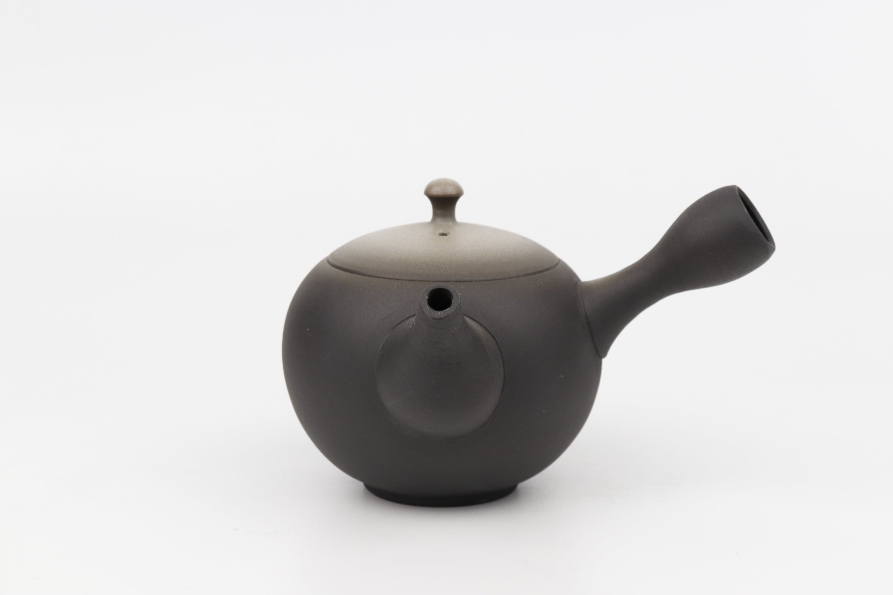 【常滑急須】黒土白ぼかし急須 (前川淳蔵)