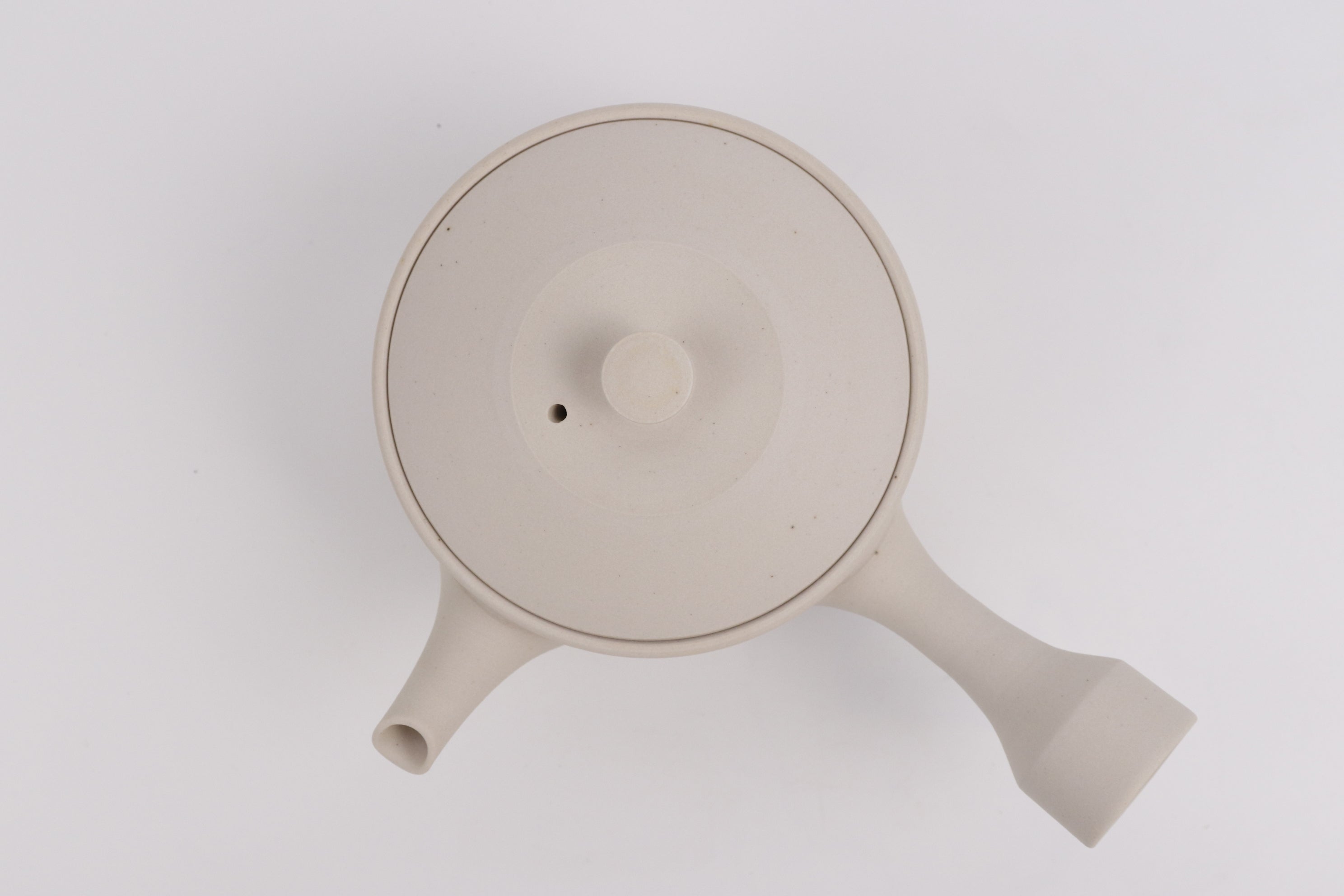 White Straight-Sided Kyusu – Tokuta Fujita