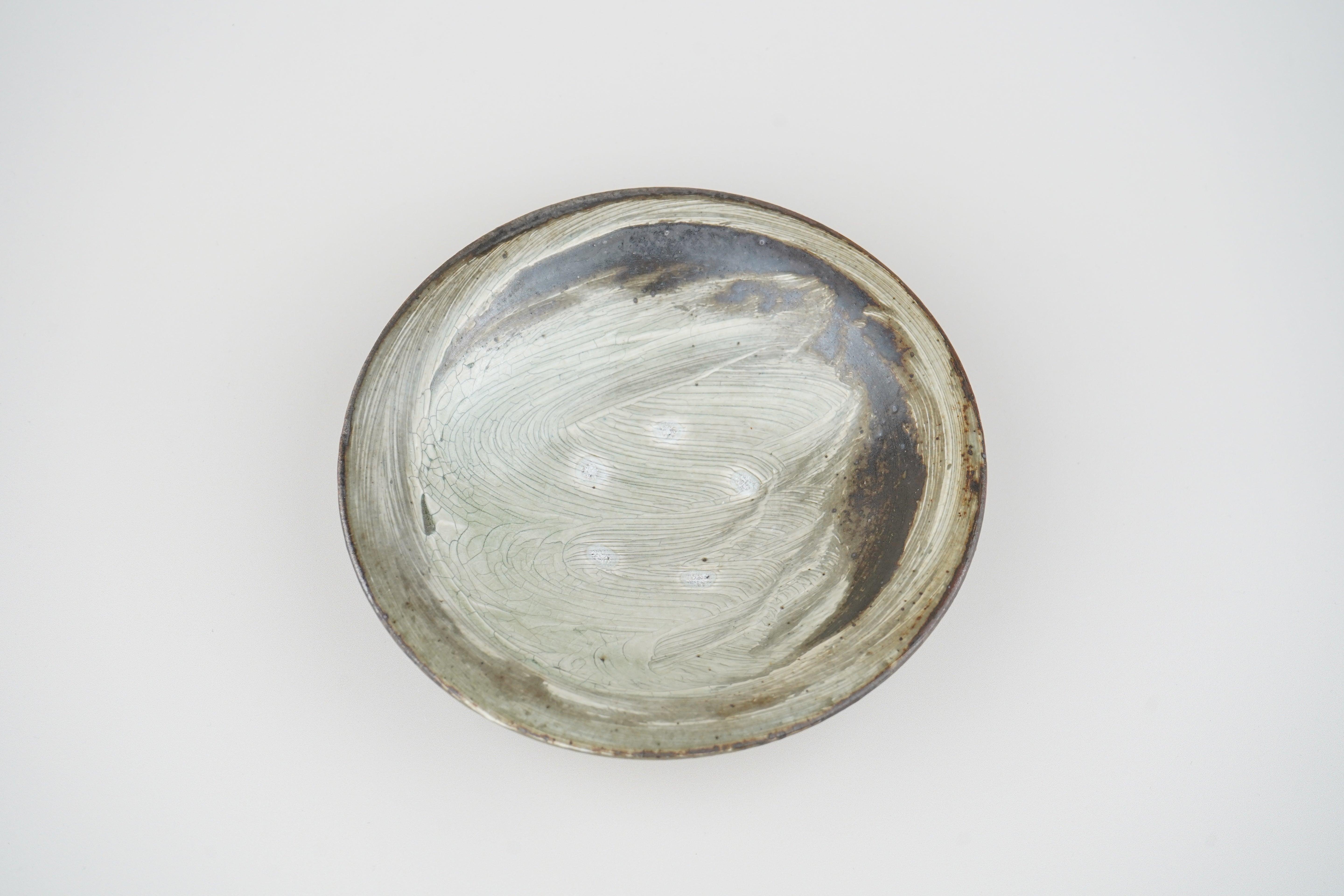 【下村淳】刷毛目 5寸皿