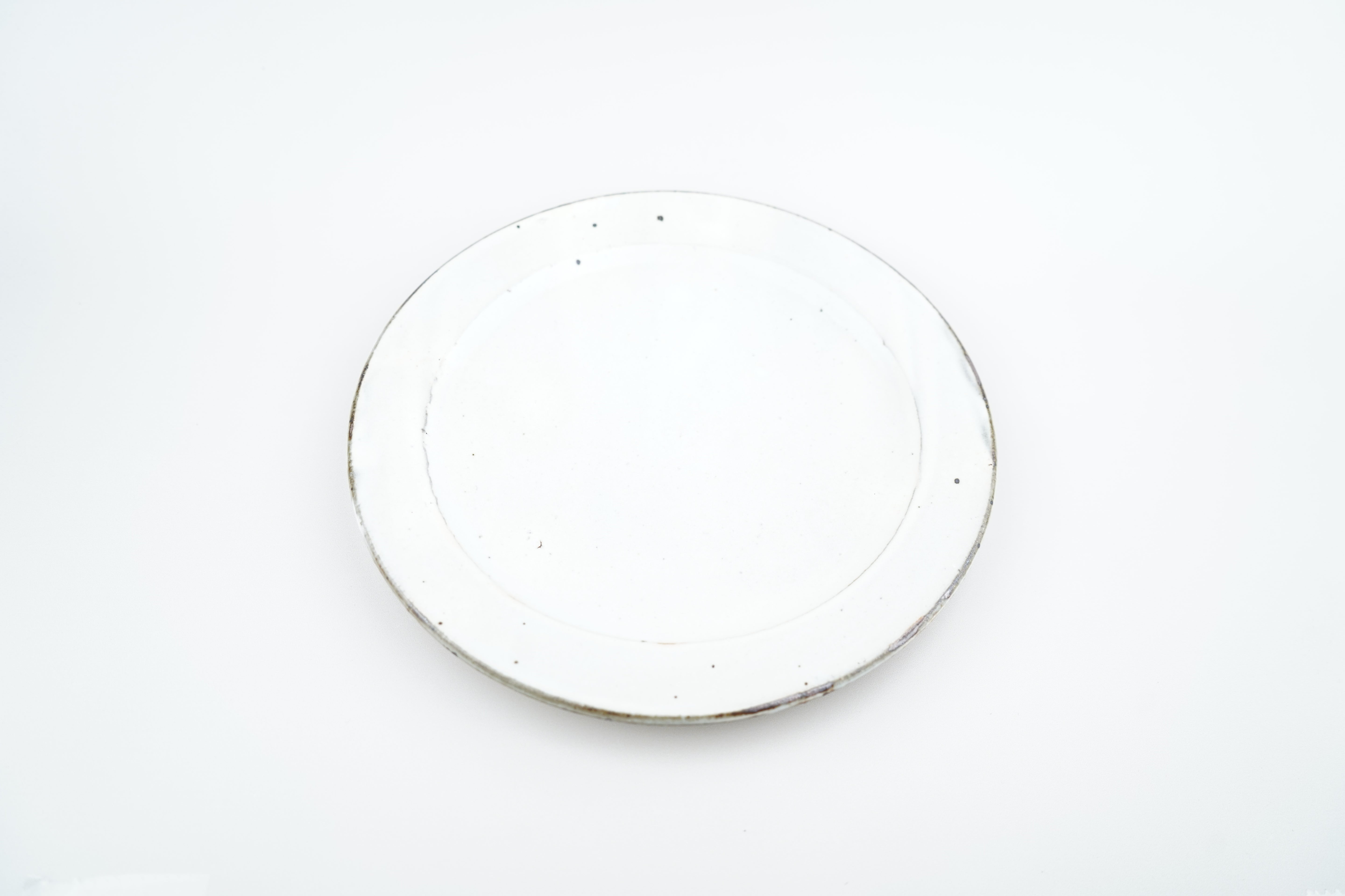 【加藤祥孝】7寸リム皿 (粉引き)