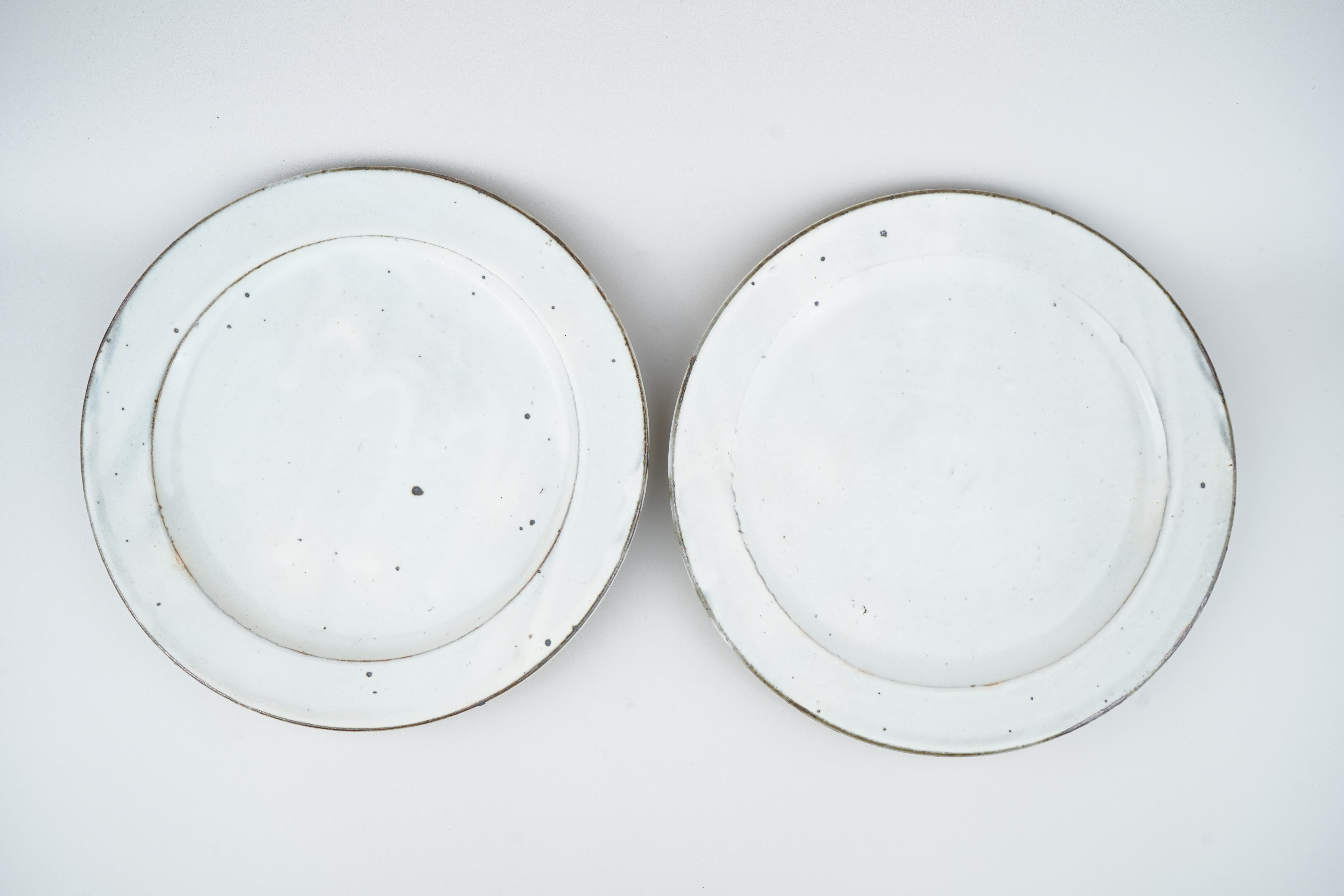 【加藤祥孝】7寸リム皿 (粉引き)