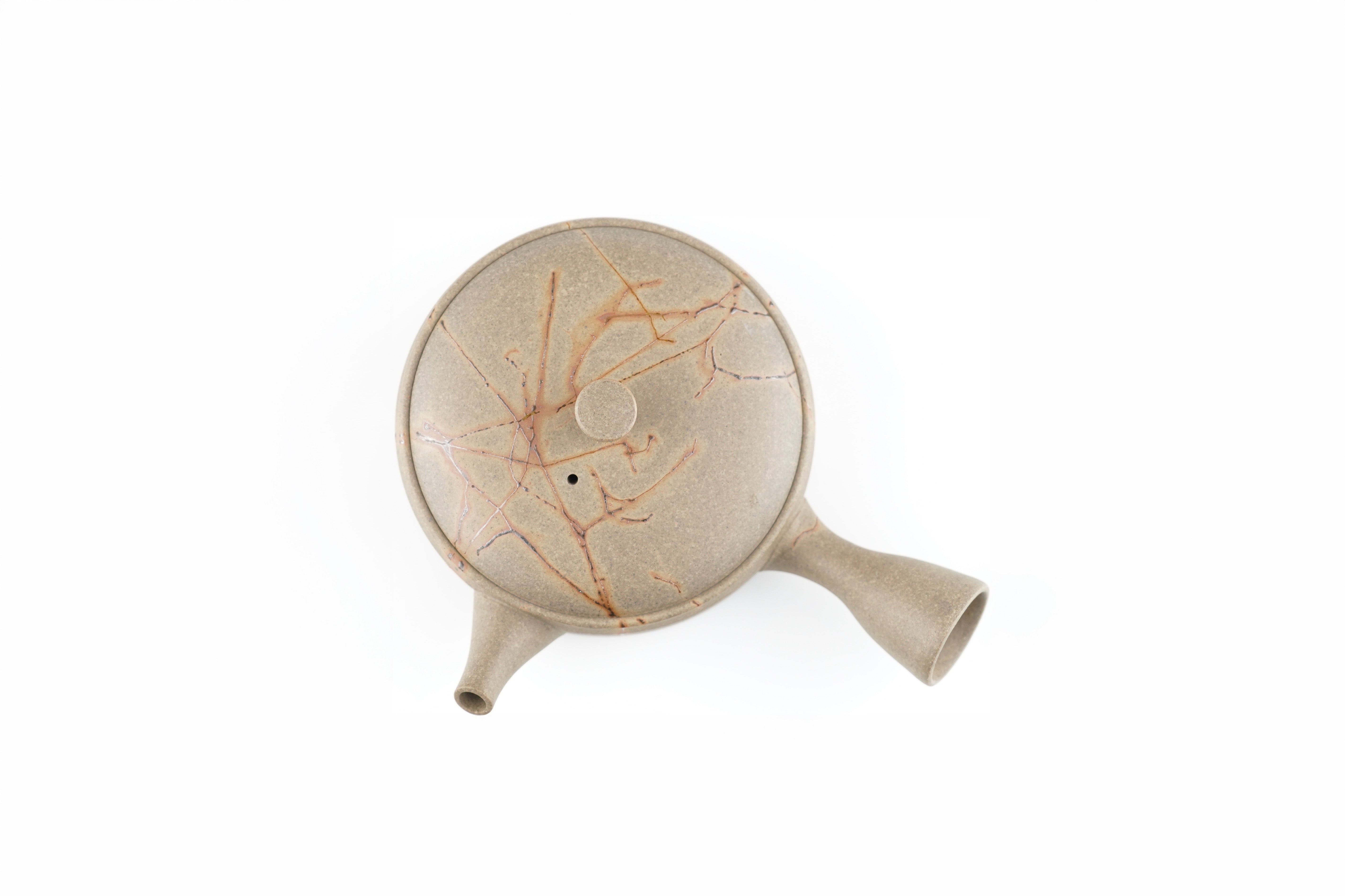 Yakishime Straight-Sided Kyusu (Mo-Gake)