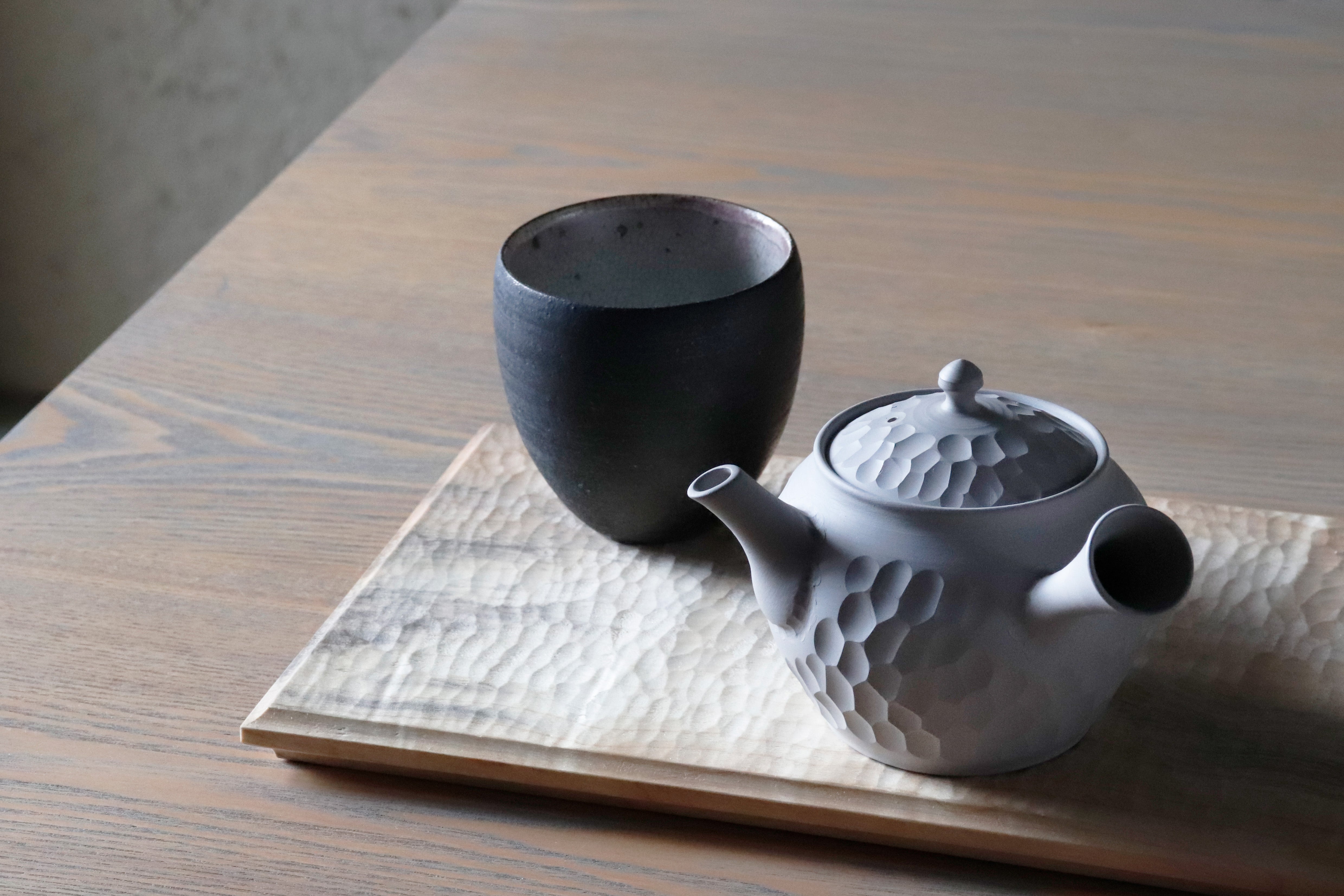 堀田拓見|グレーダイヤカット急須