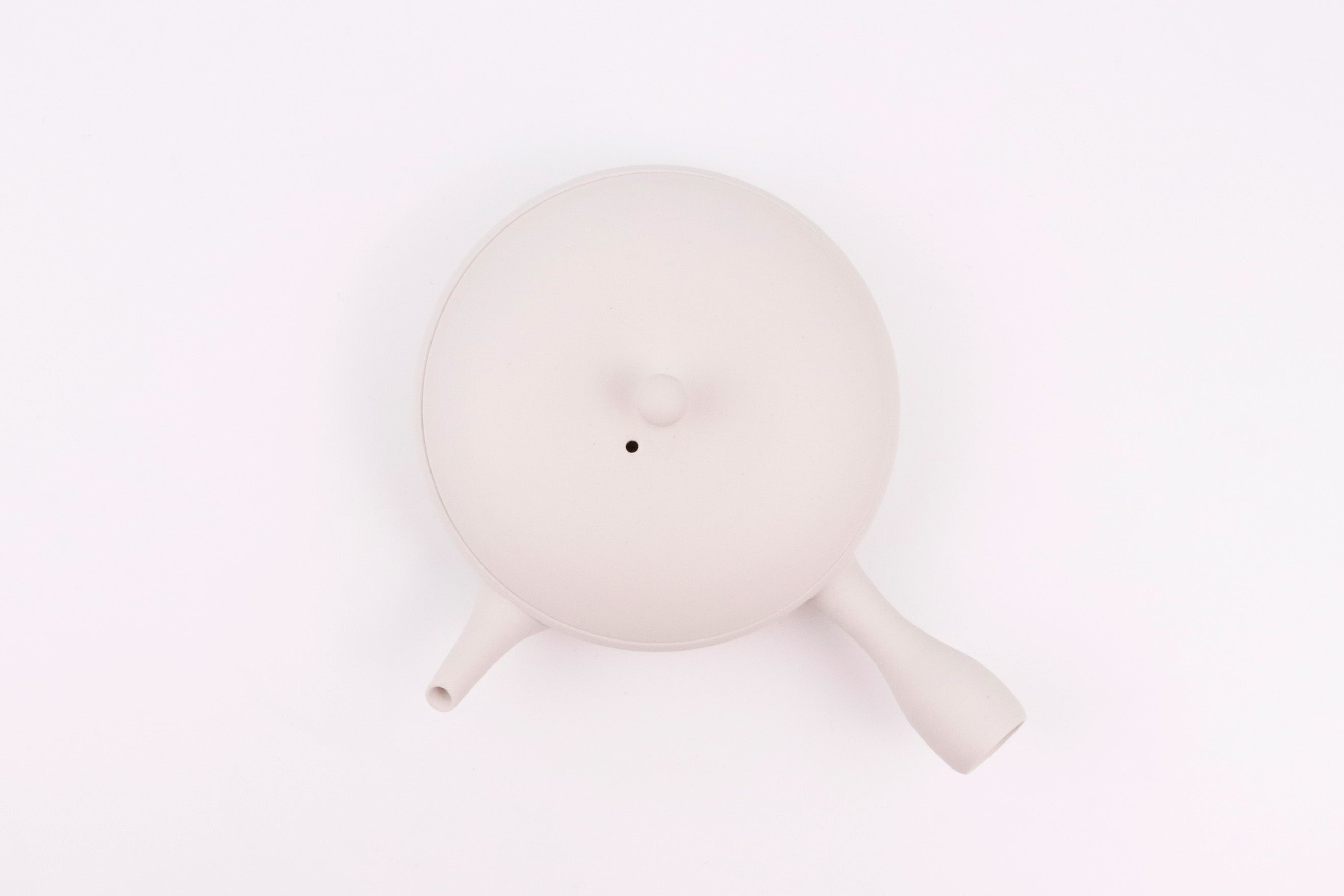 【Japanese Teapot】White Flat Kyusu (Junzo Maekawa)