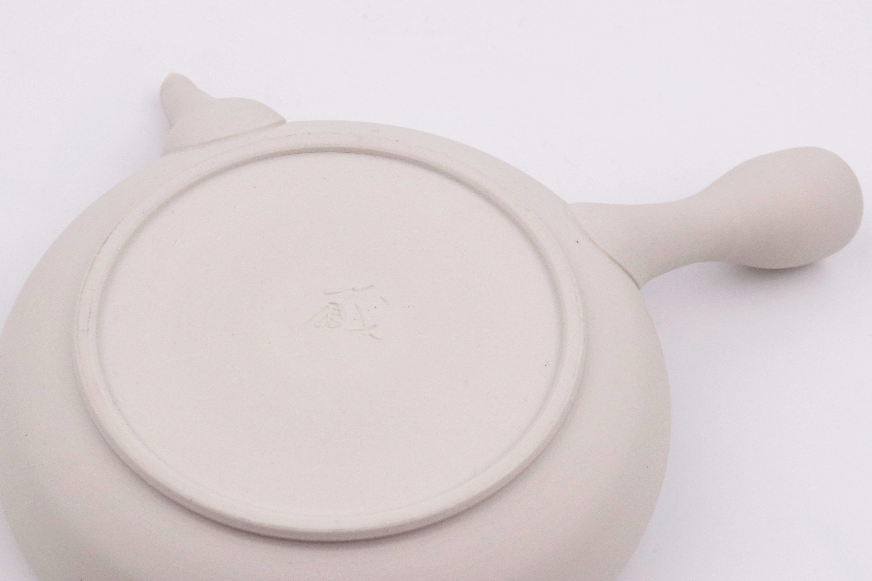 【Japanese Teapot】White Flat Kyusu (Junzo Maekawa)