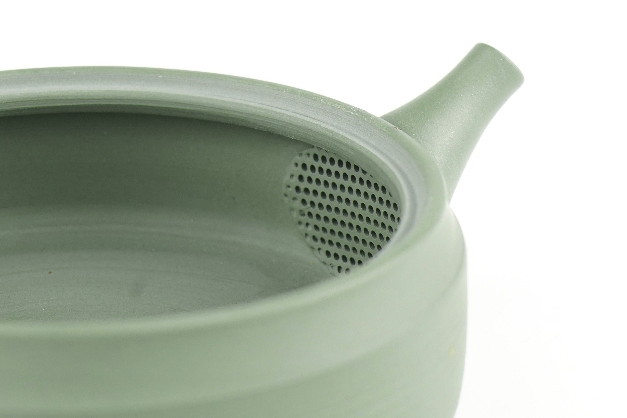 緑泥 切立藻掛け急須