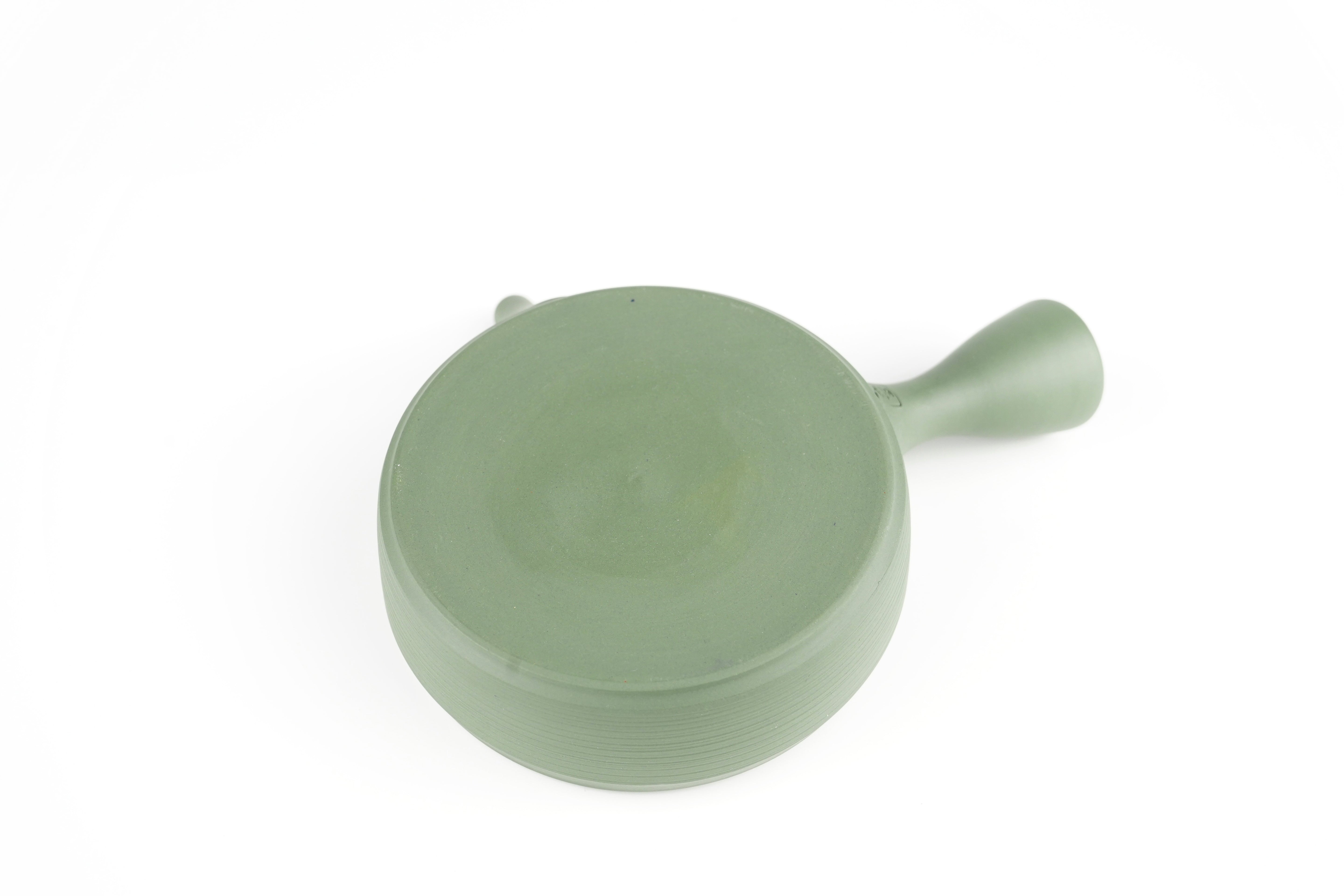 緑泥 切立藻掛け急須