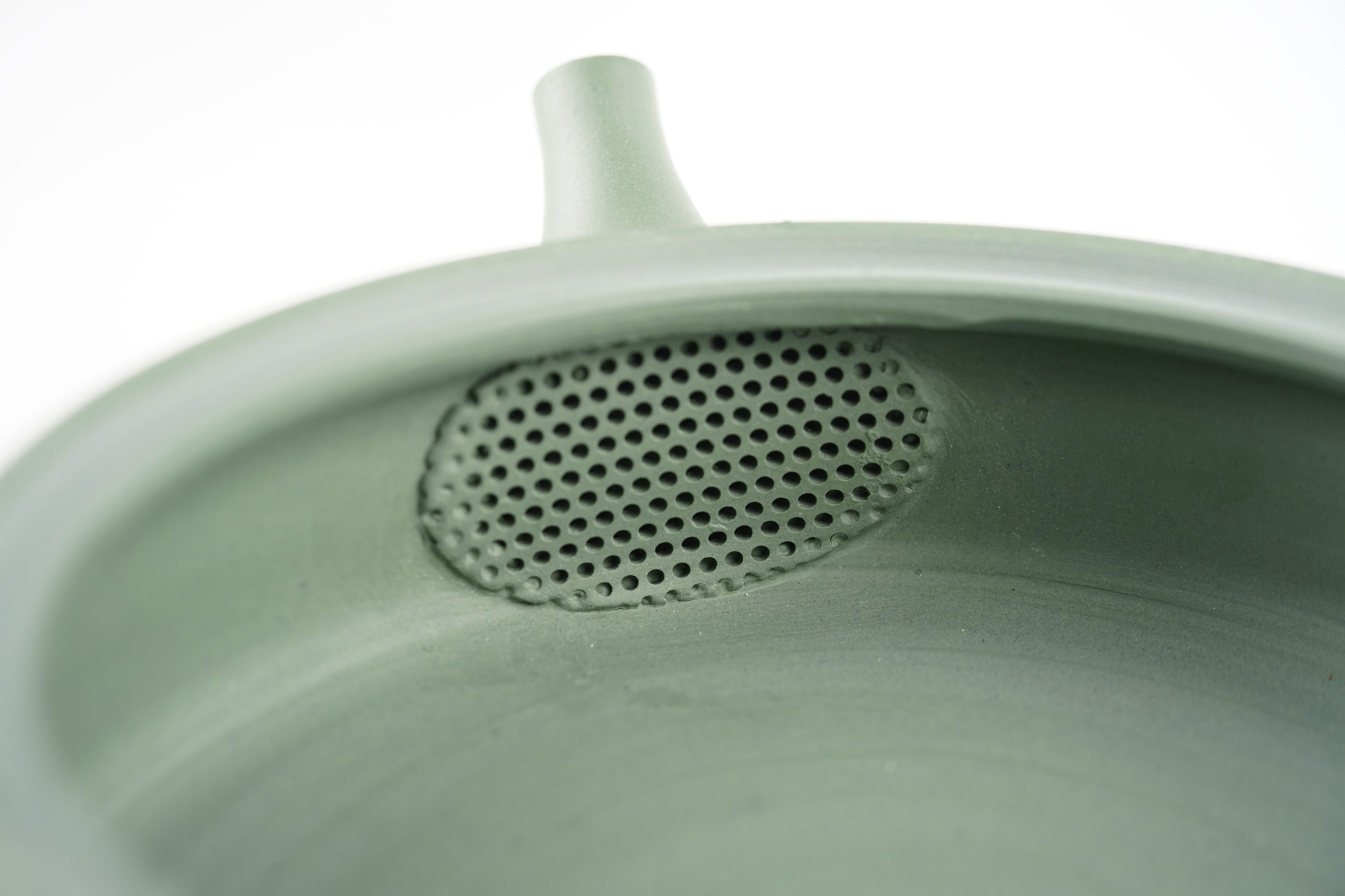 Green Clay Straight-Sided Kyusu (Mo-gake)