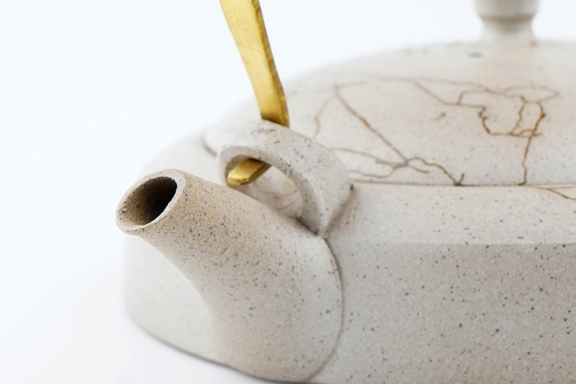 伊藤成二｜白藻掛け茶注 (金属手)