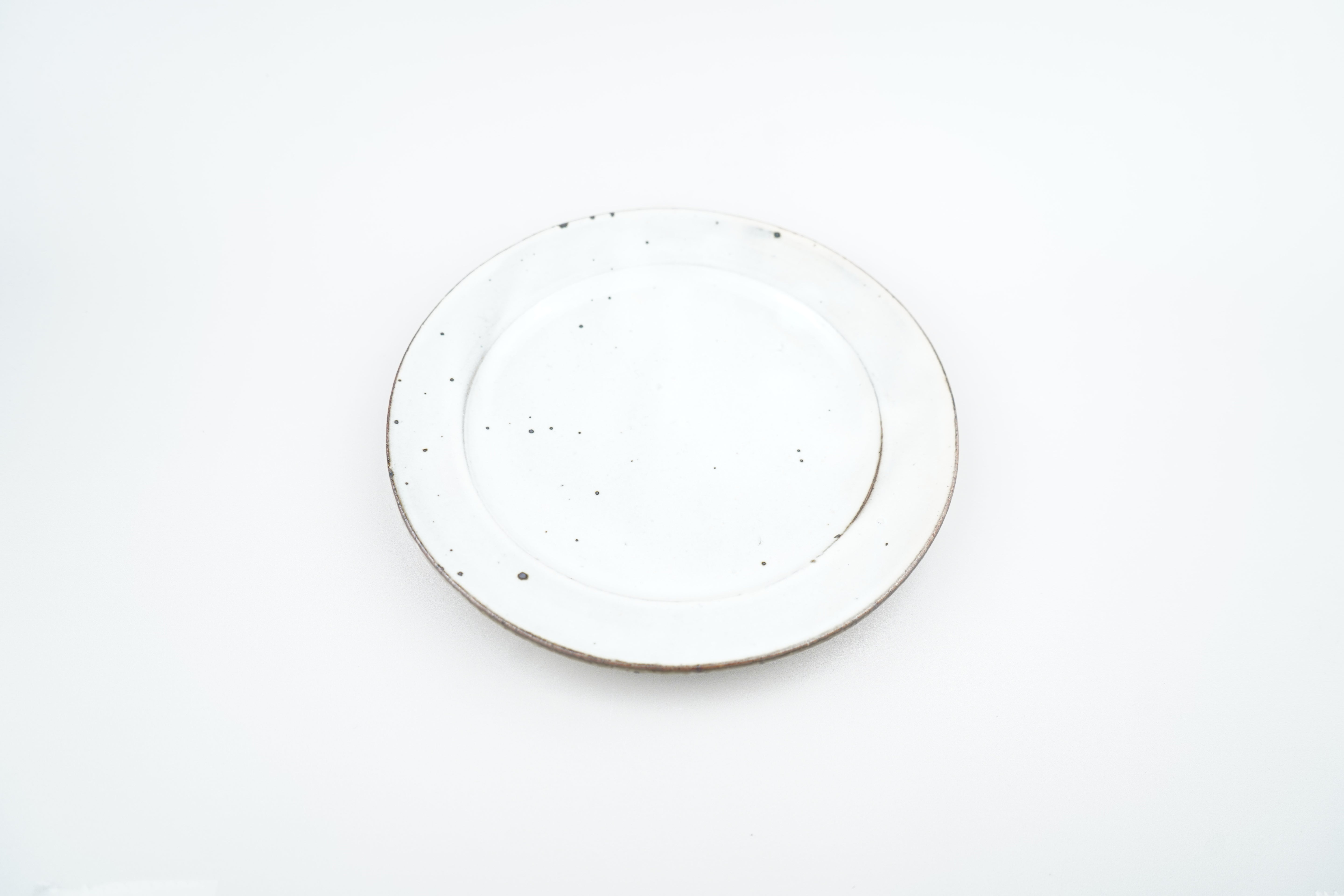 【加藤祥孝】6寸リム皿 (粉引き)