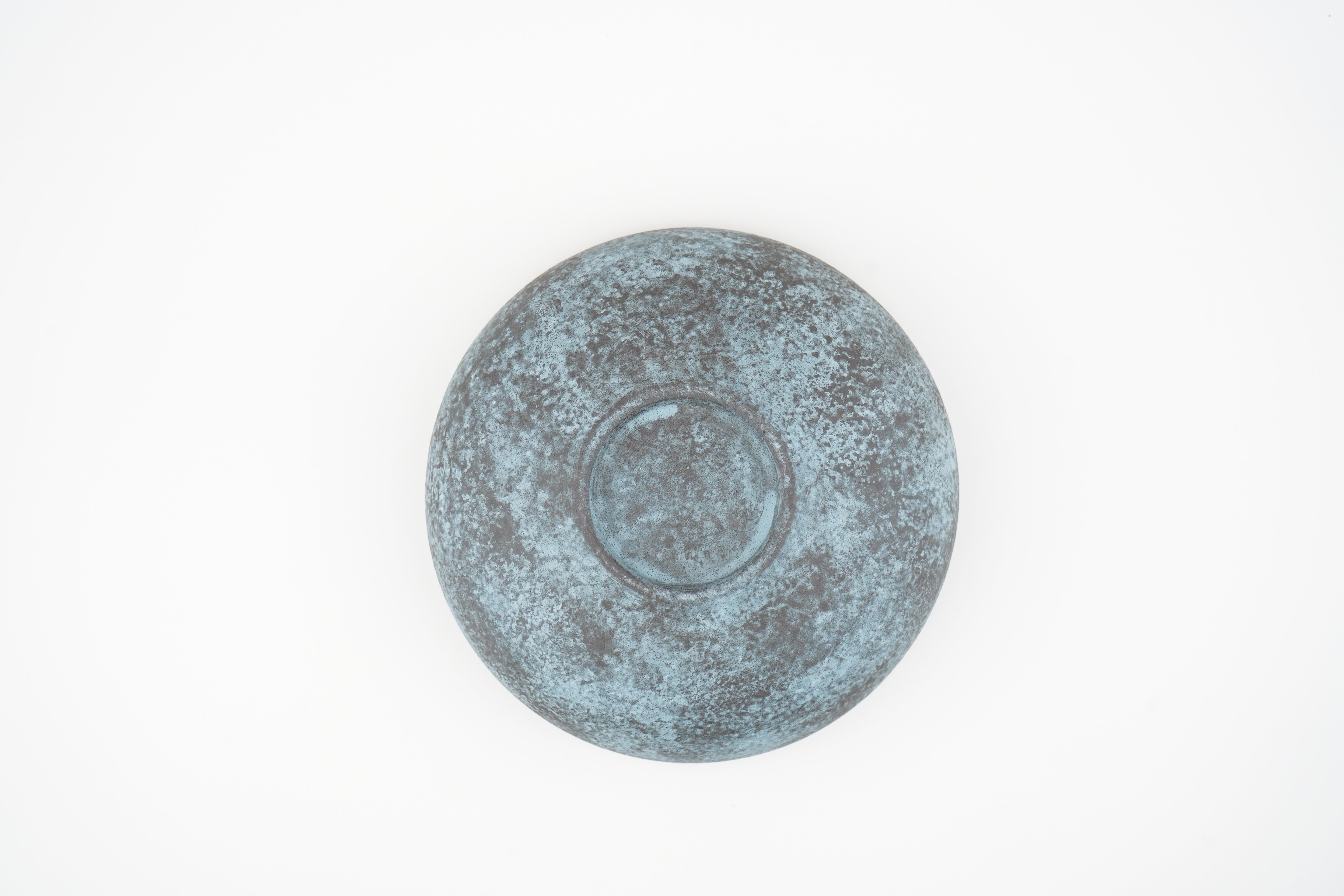 【岡崎慧佑】4寸鉢 (青)