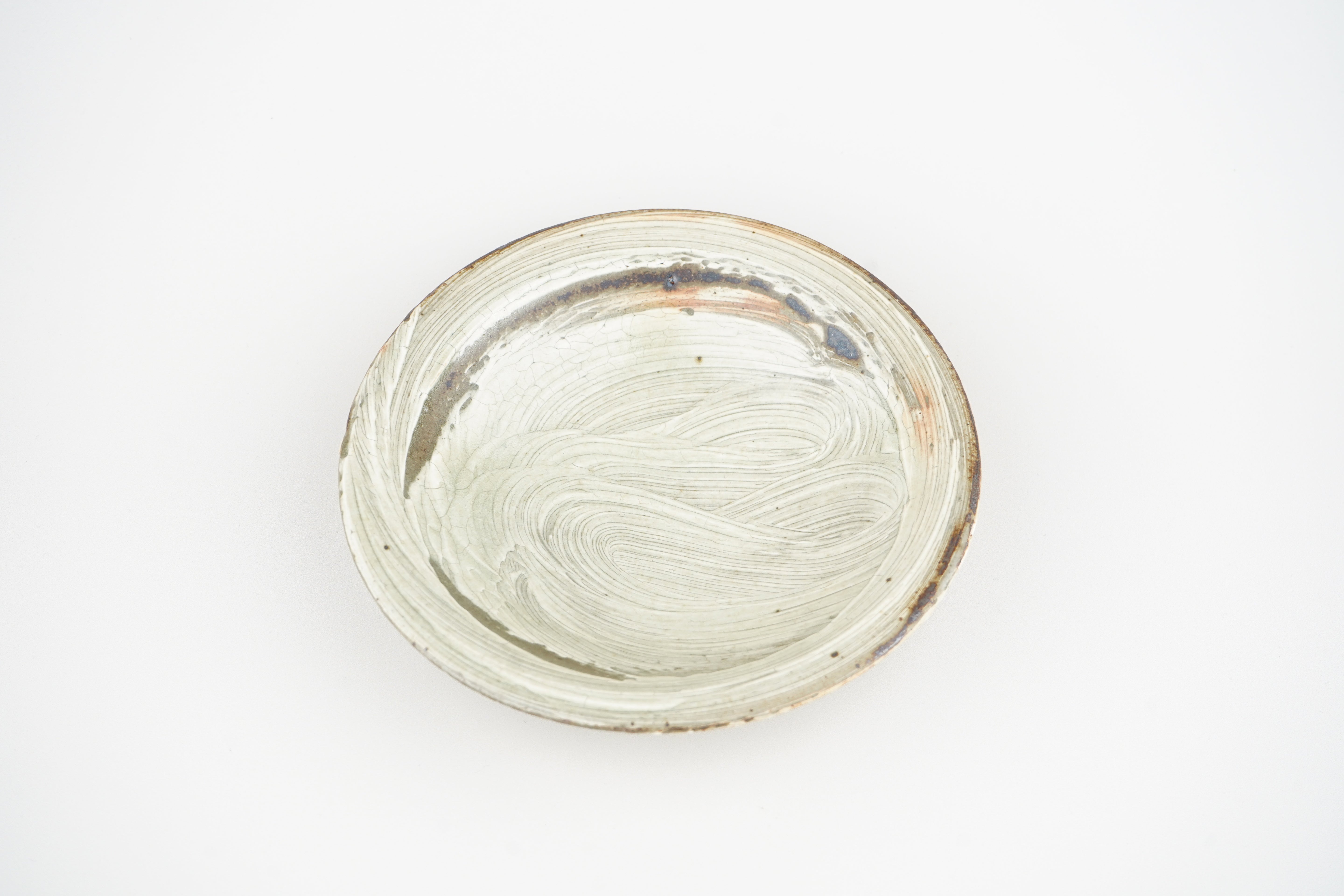 【下村淳】刷毛目 5寸皿