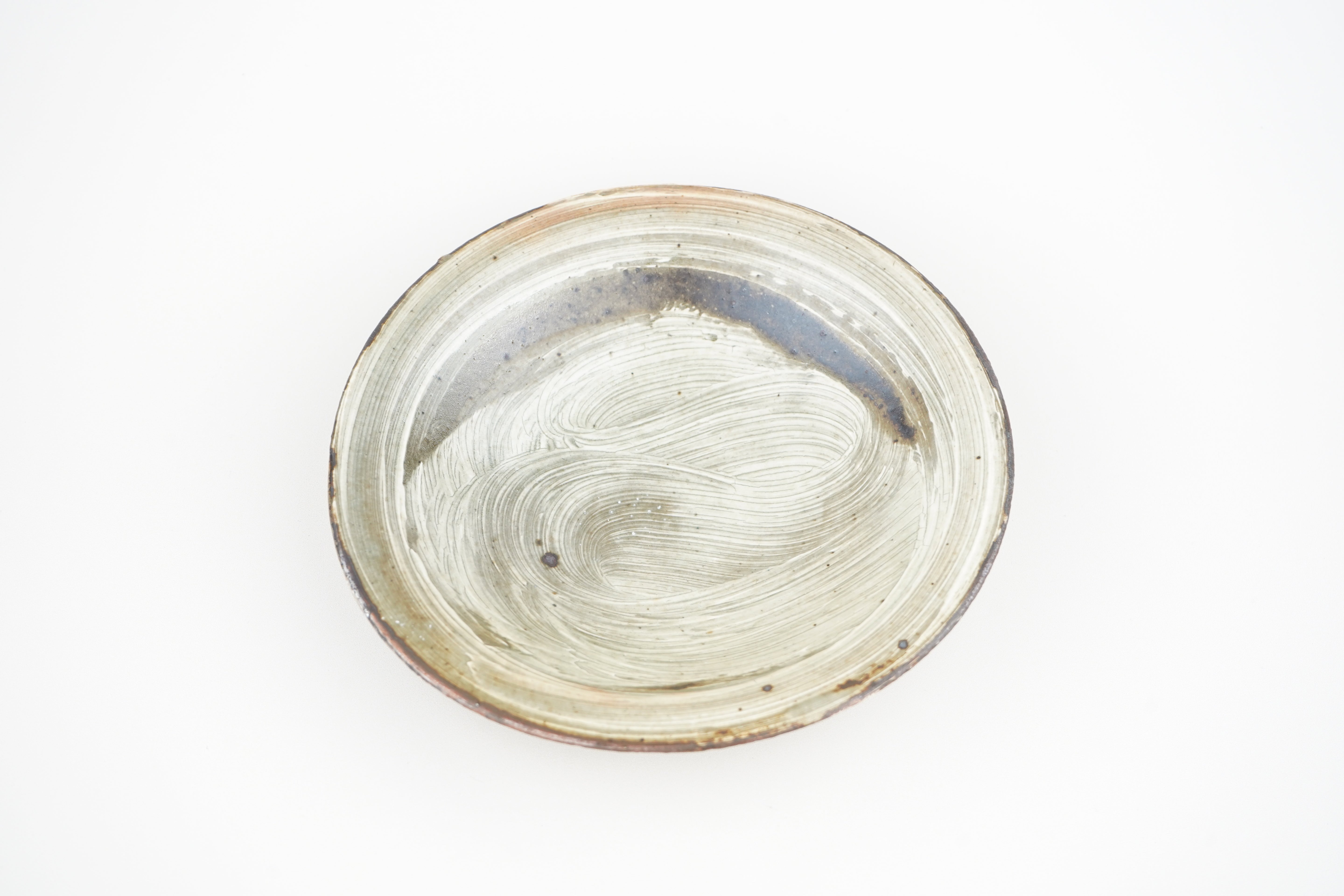 【下村淳】刷毛目 5寸皿