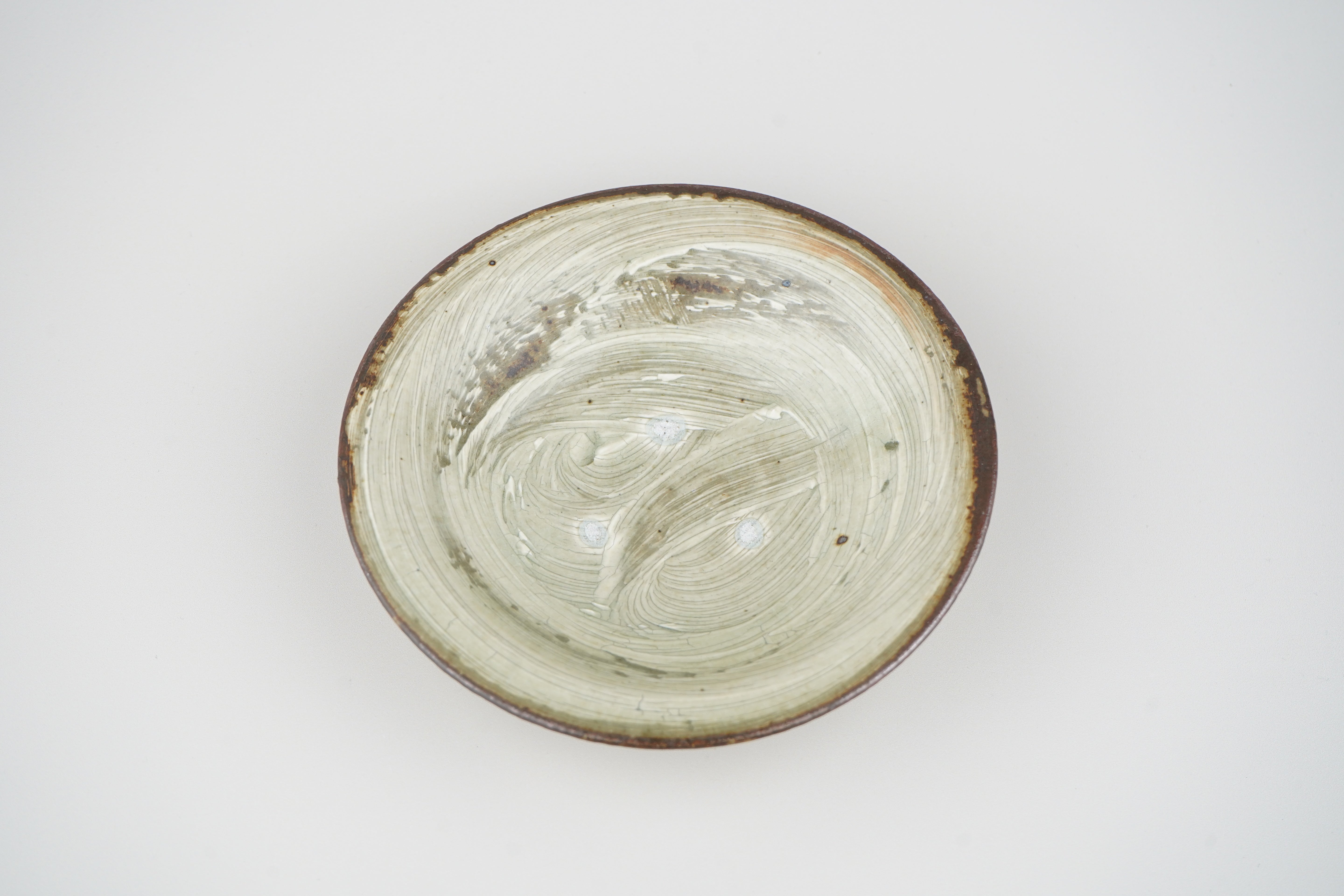 【下村淳】刷毛目 5寸皿