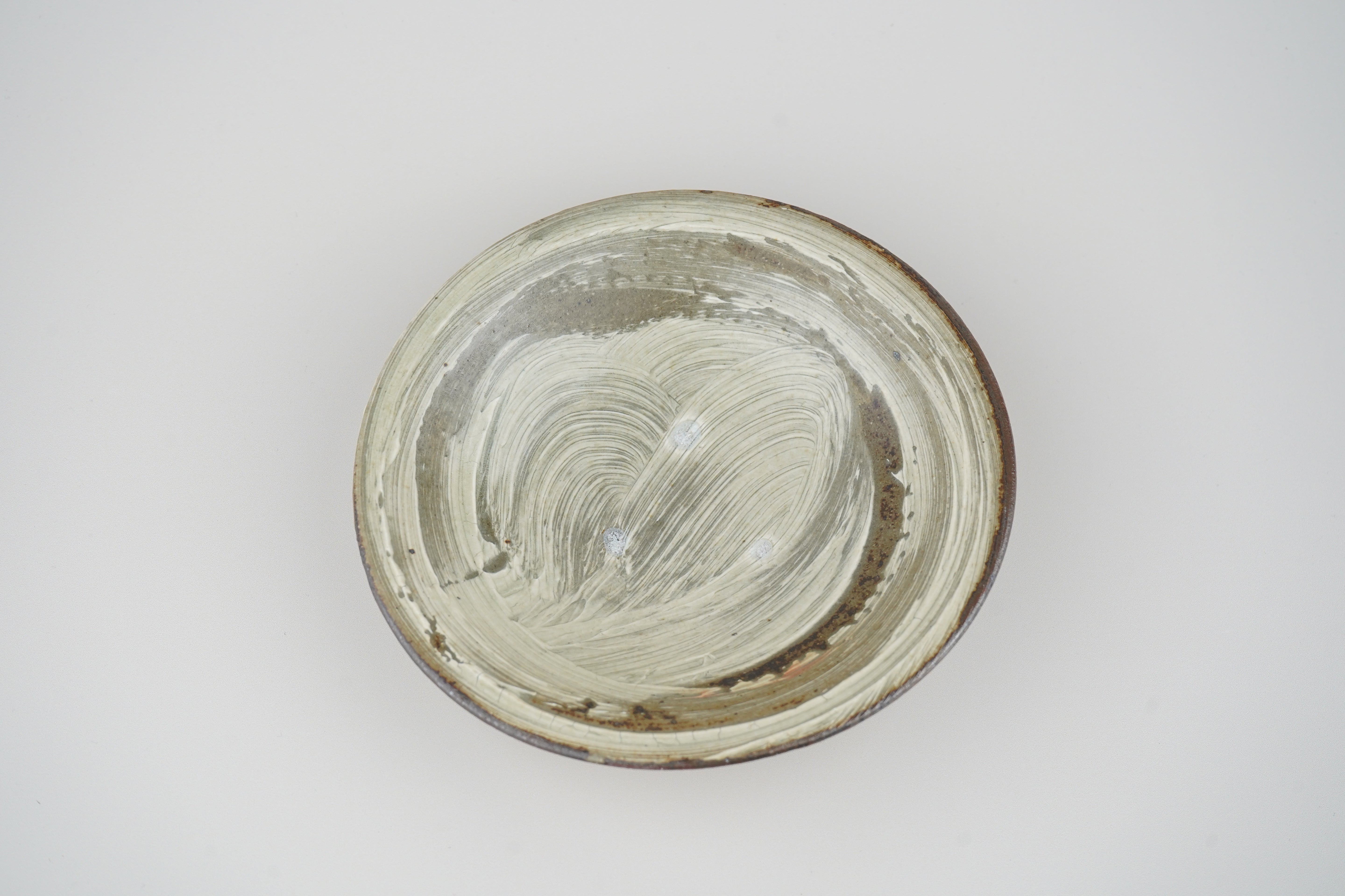 【下村淳】刷毛目 5寸皿