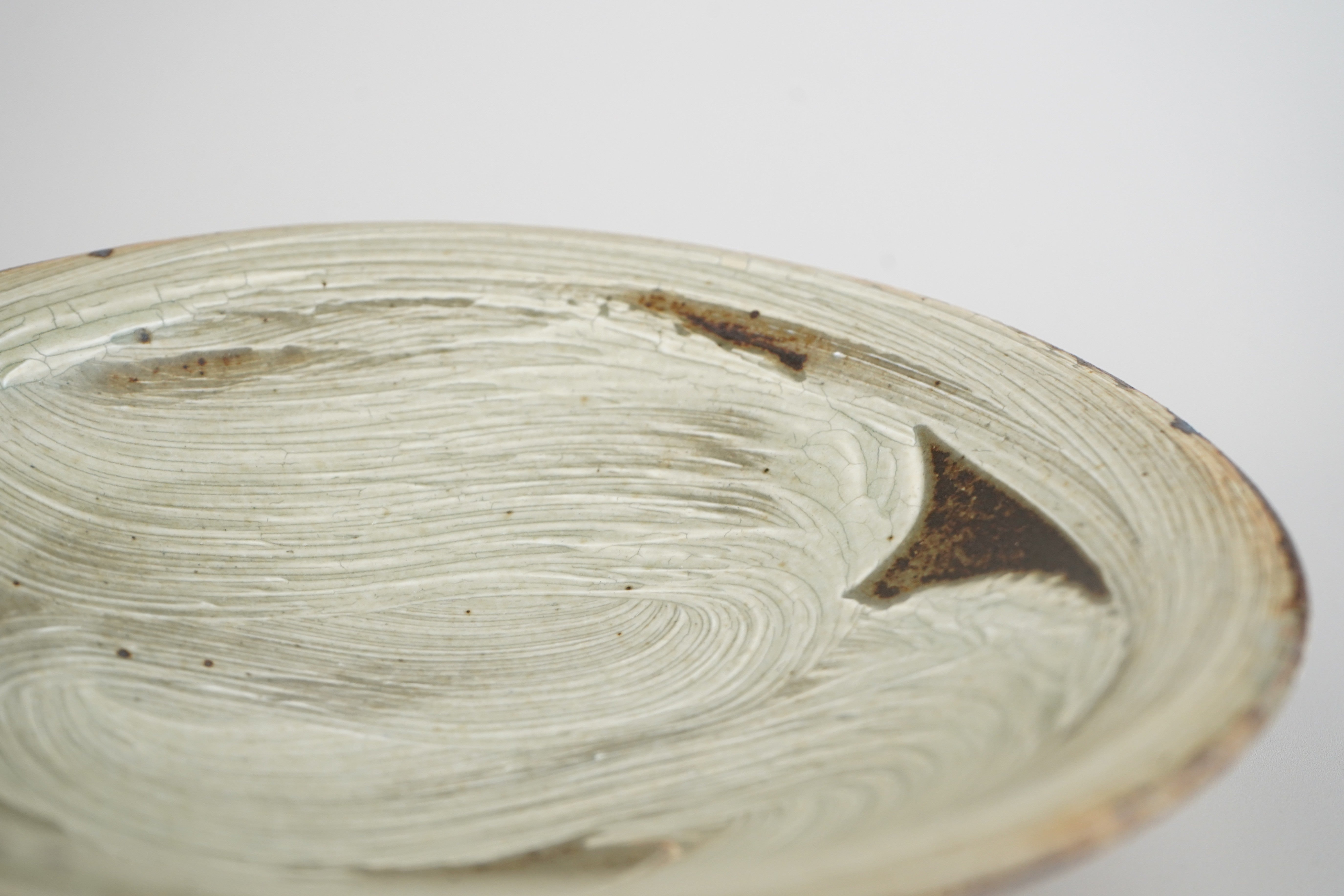 【下村淳】刷毛目 6寸皿