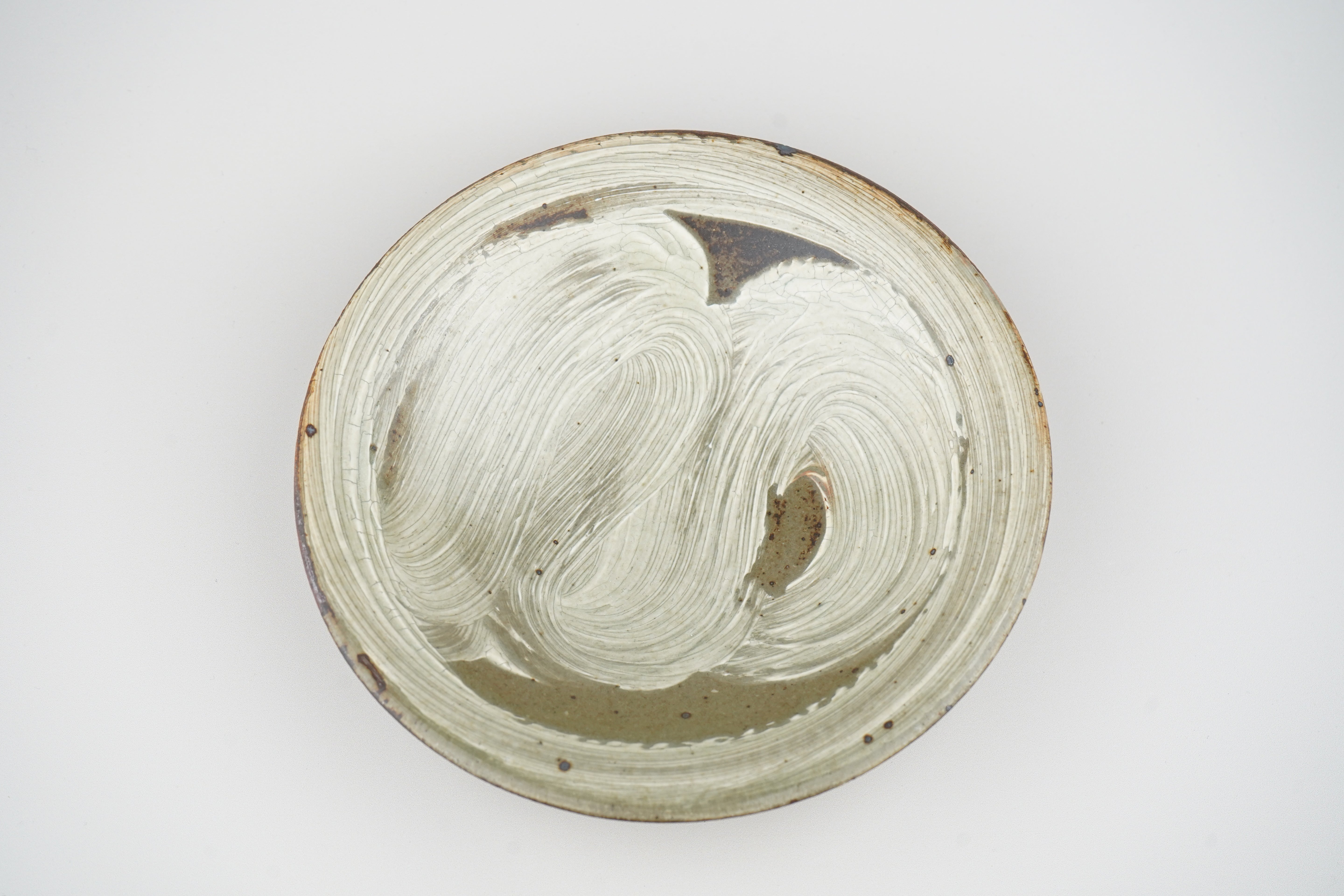 【下村淳】刷毛目 6寸皿