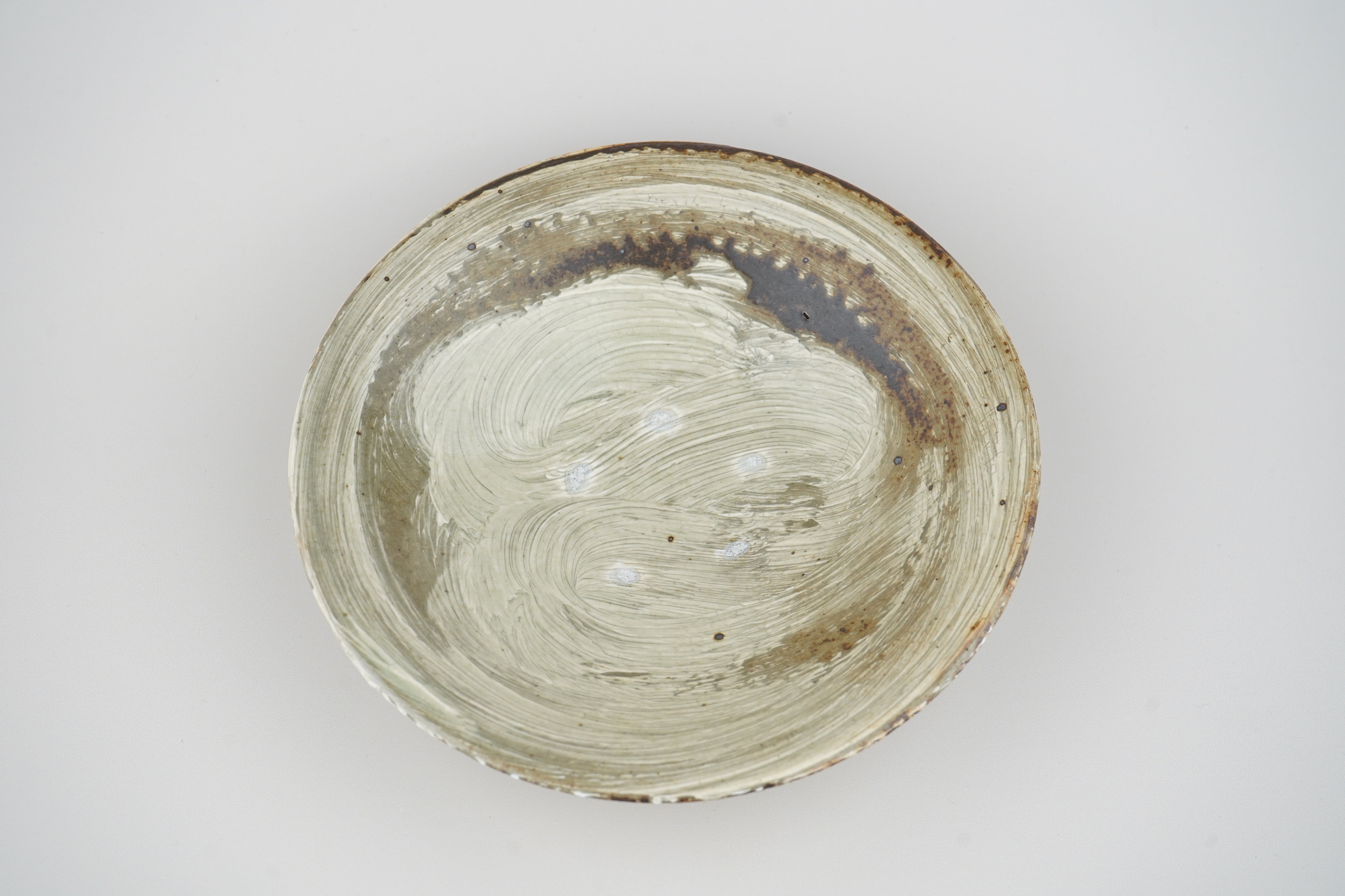 【下村淳】刷毛目 6寸皿