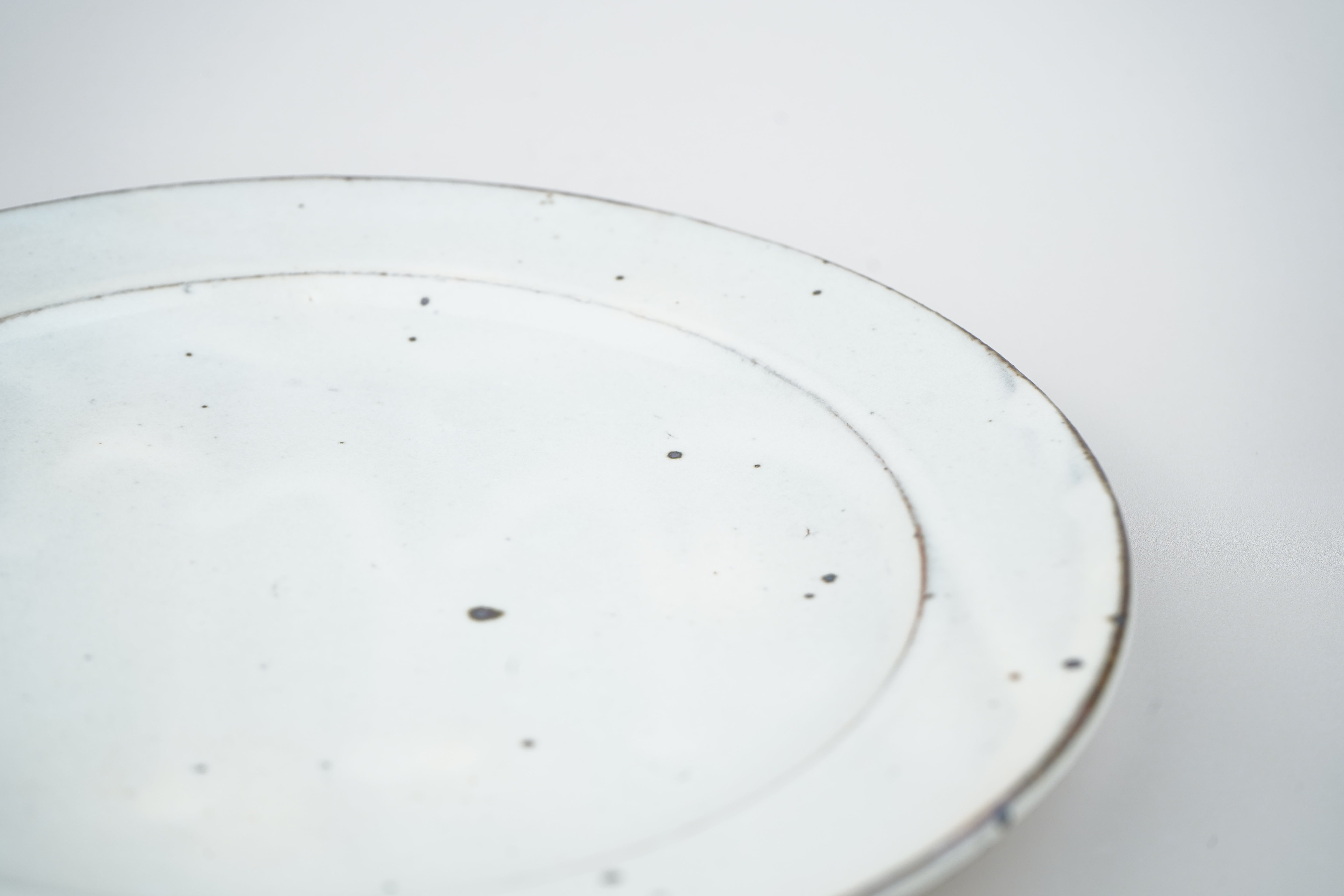 【加藤祥孝】7寸リム皿 (粉引き)