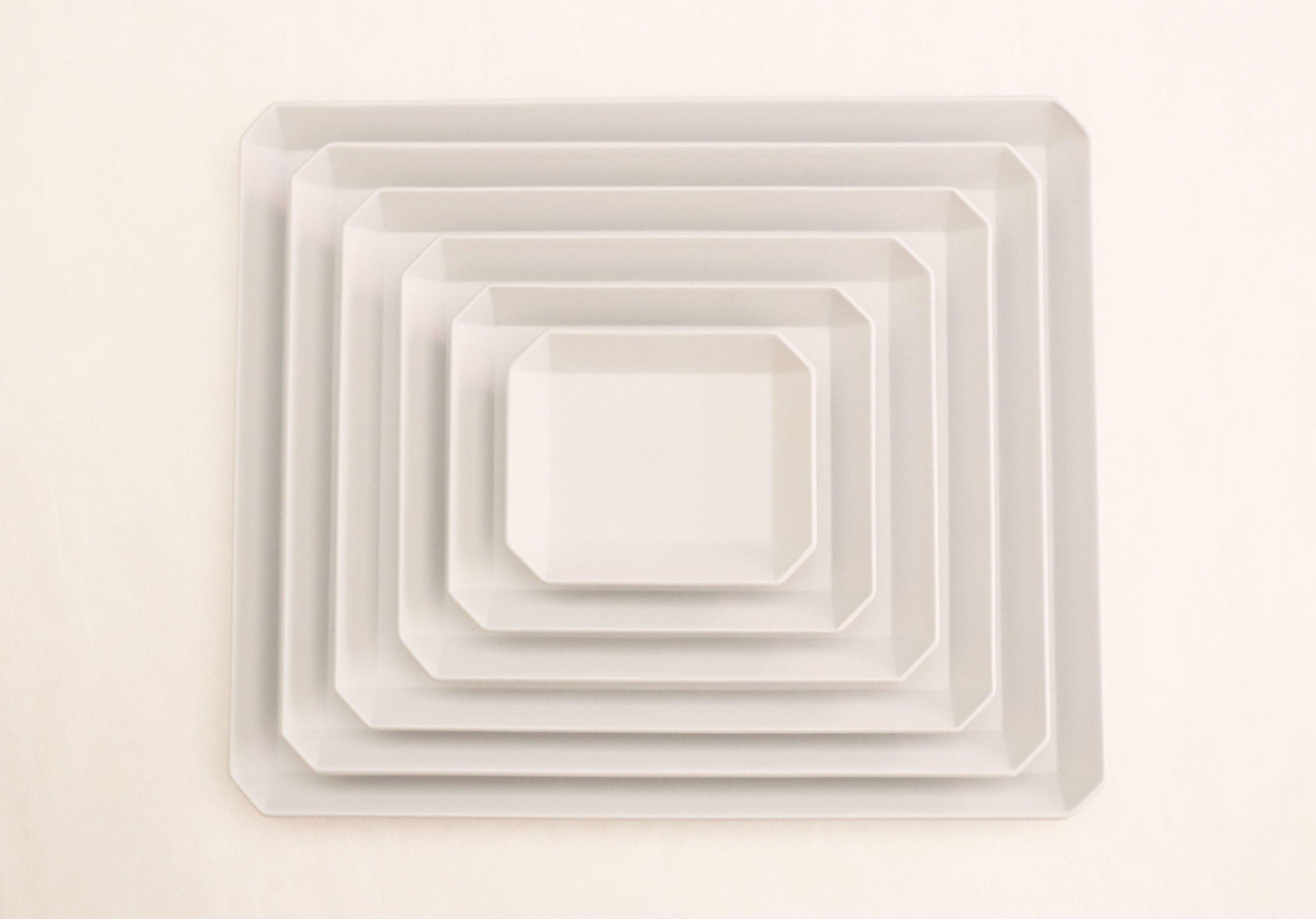 TY"Standard" Square Plate plain Gray 270-1616 / arita japan-YUGEN ONLINE STORE